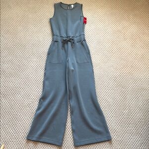Spanx Air Essentials Elegant Sleeveless Jumpsuit in Hazey Grey